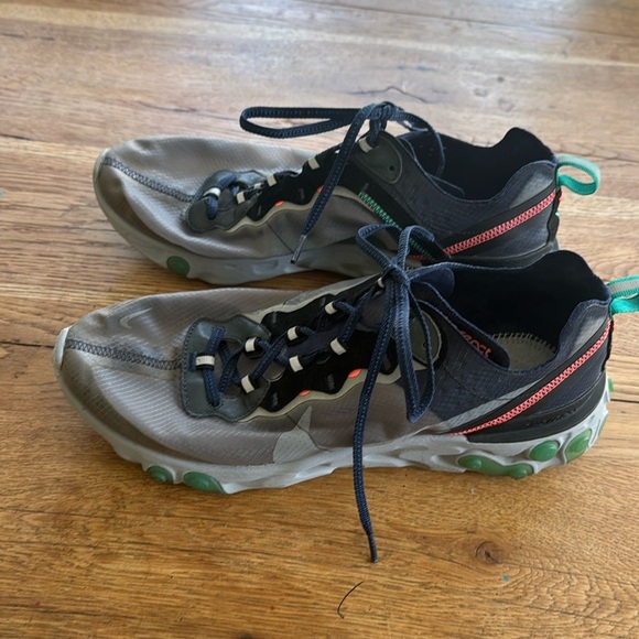 Nike | React Element 87 black/midnight navy low-top sneakers | MENS 11 - Picture 1 of 6
